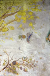 黄色い開花枝、スクリーンの一部、1901